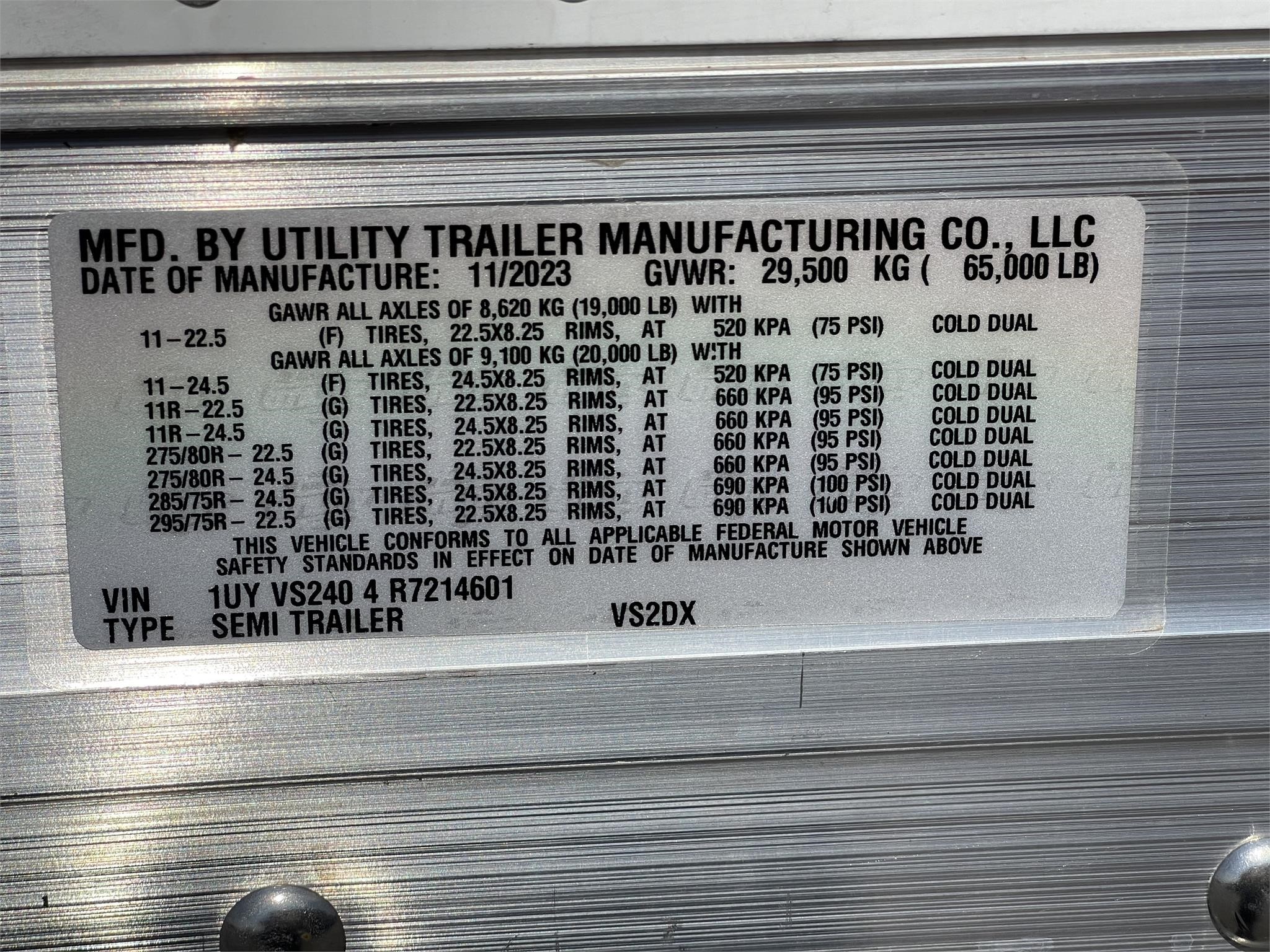2025 UTILITY VS2DX 9006220588 2025 UTILITY VS2DX 9006220588